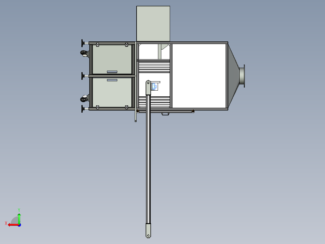 滤清器盒热熔接合机后视图