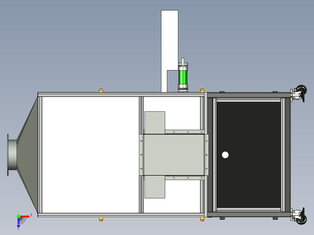 滤清器盒热熔接合机俯视图