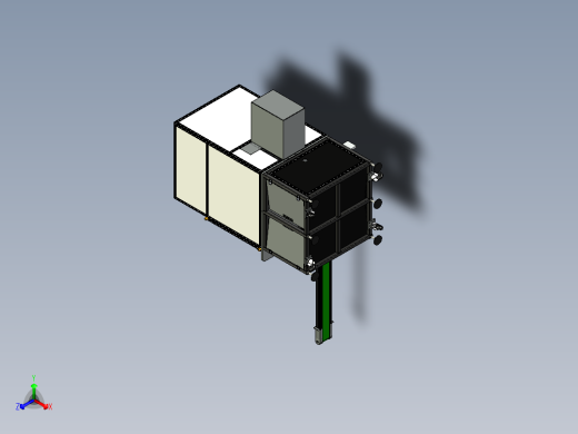 滤清器盒热熔接合机正等轴测缩略图