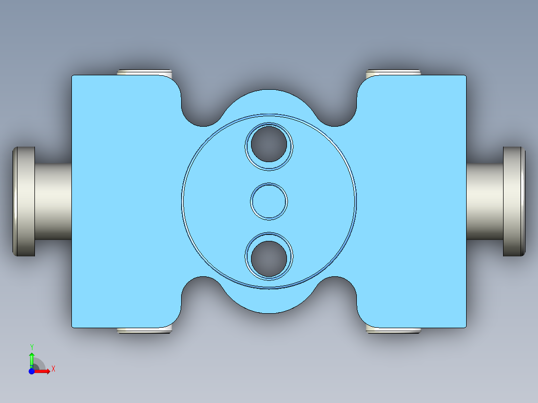 2004电机螺旋桨一键式安装和拆卸部件前视图