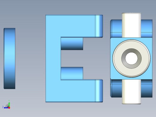 2004电机螺旋桨一键式安装和拆卸部件右视缩略图