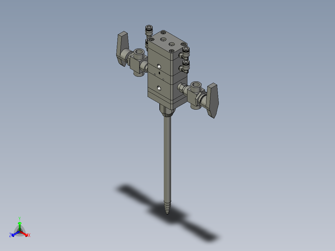 3D静态胶阀装配体