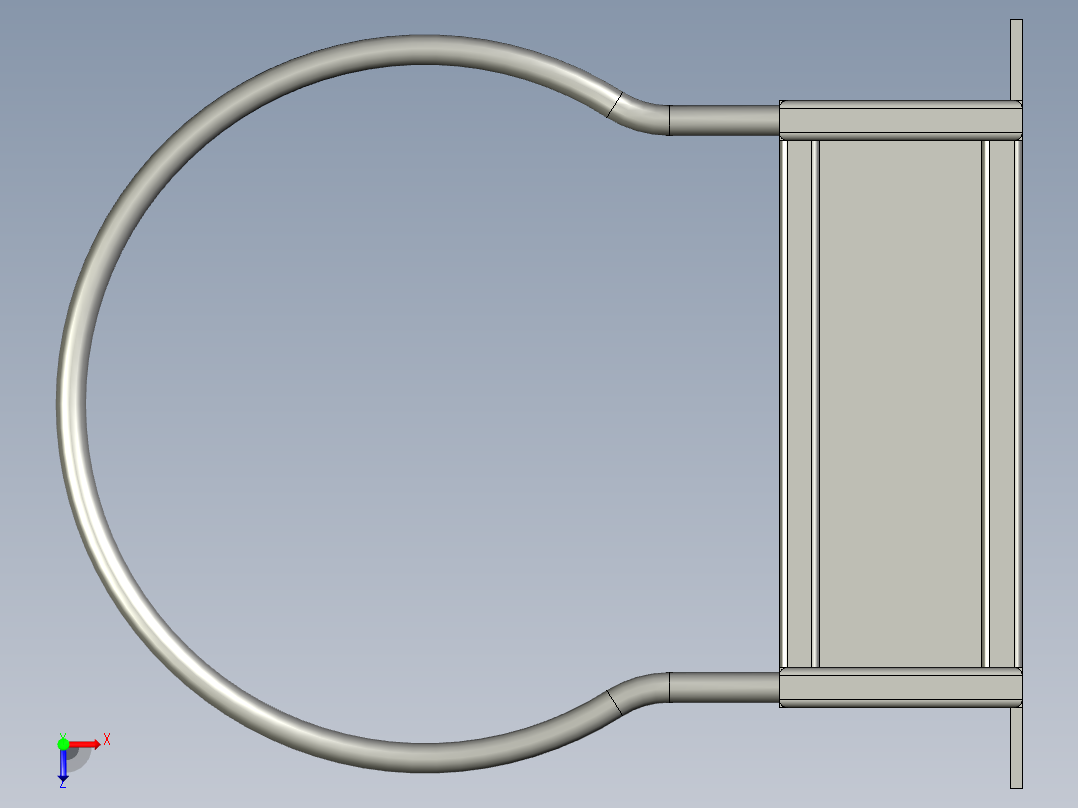 观望台爬梯俯视图