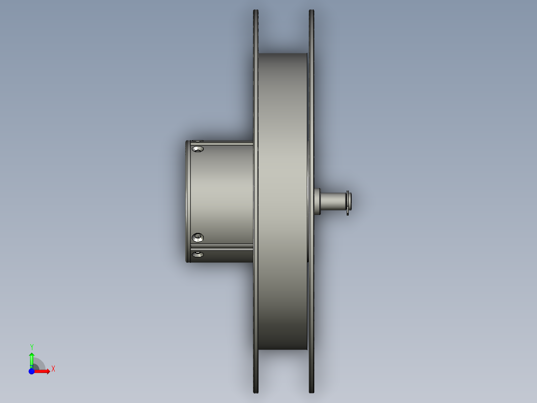 卷料转轴组装-----前视图