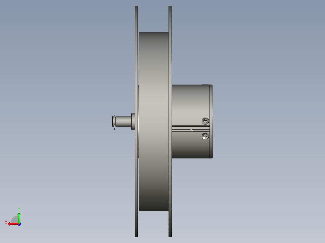 卷料转轴组装-----后视图