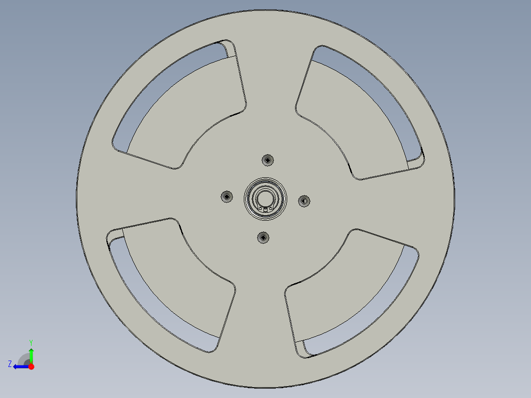 卷料转轴组装-----右视图