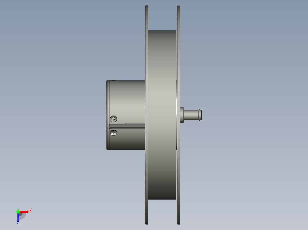 卷料转轴组装-----俯视图