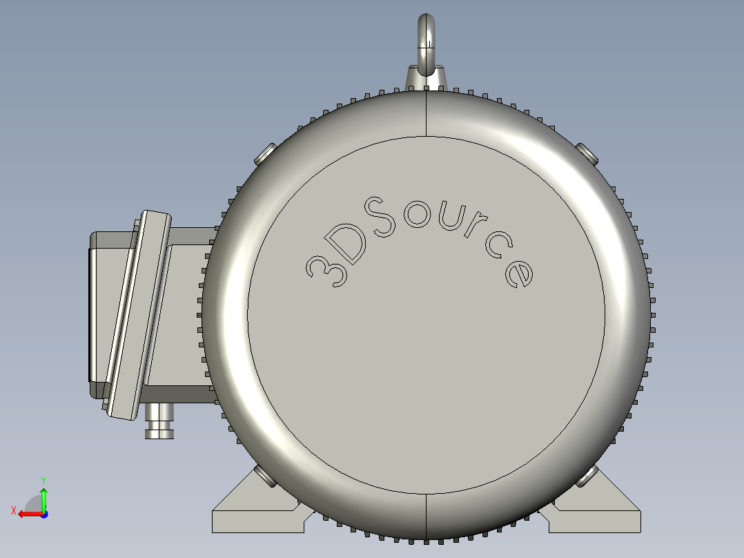 B3_Y2-180L-422KW电机后视图