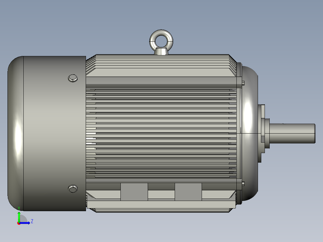 B3_Y2-180L-422KW电机左视图