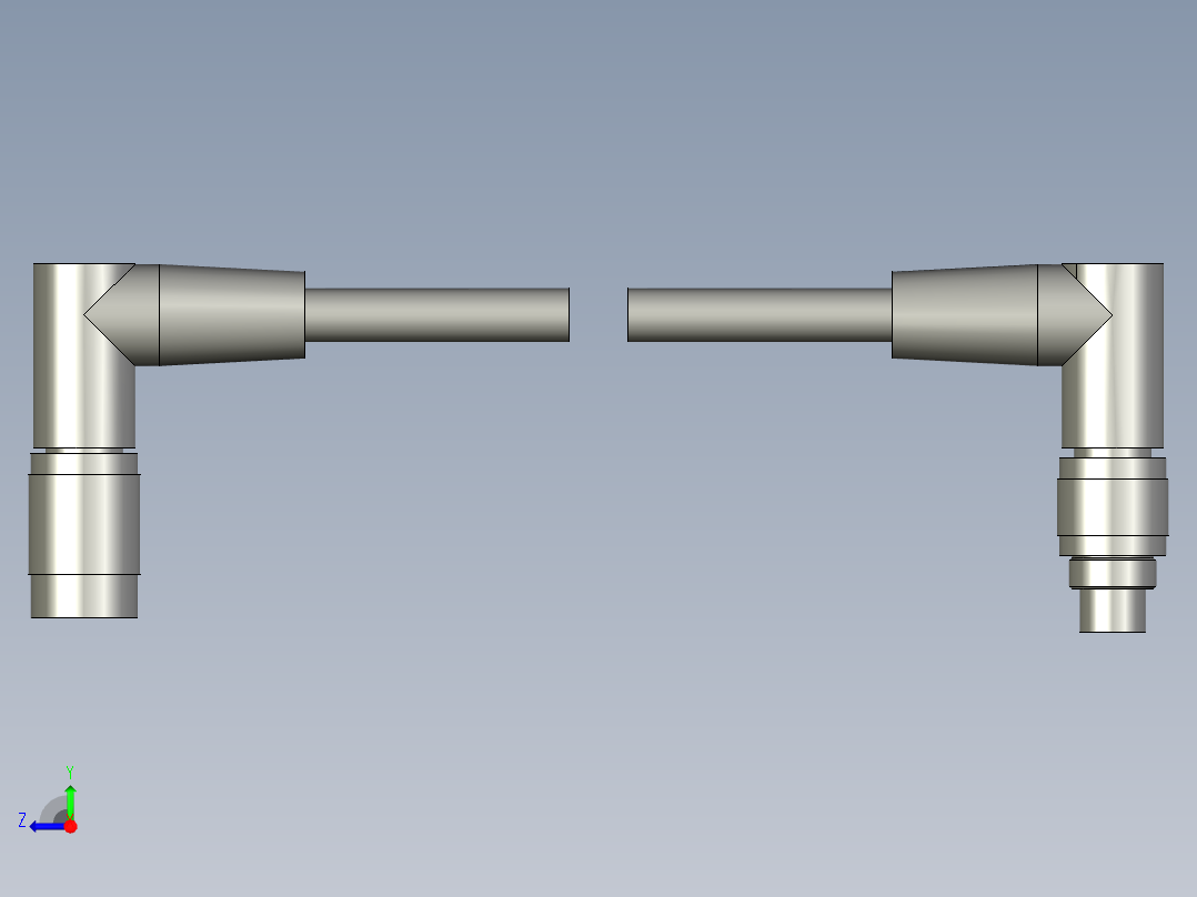集线板组件-8头右视图