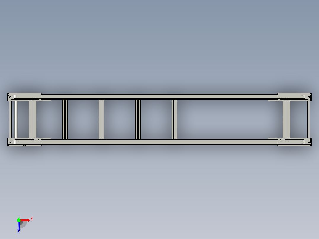 倍速链400宽-20俯视图