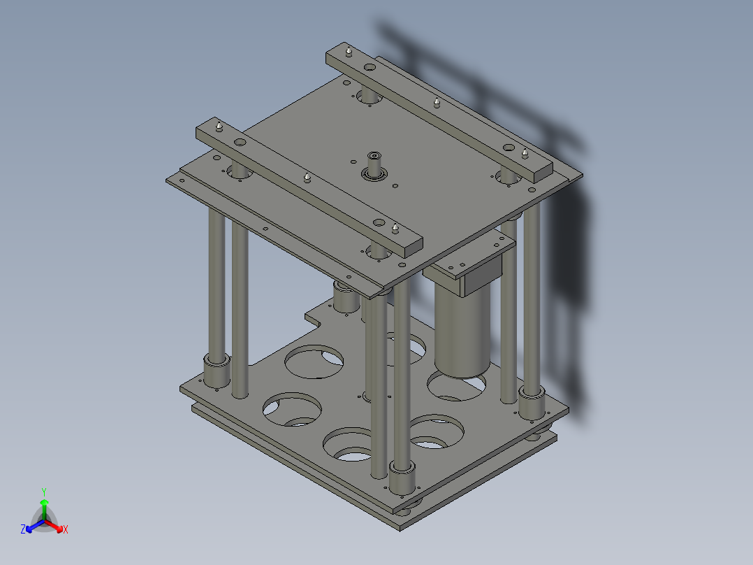 提升装置--半--2正等轴测图