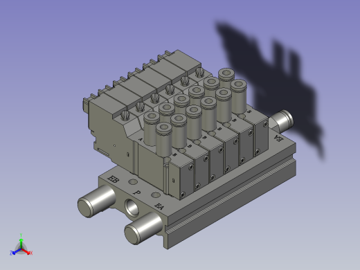 分料吸头六连座