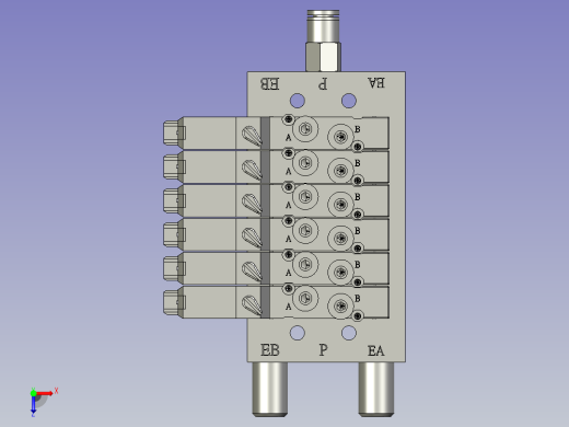 分料吸头六连座俯视缩略图