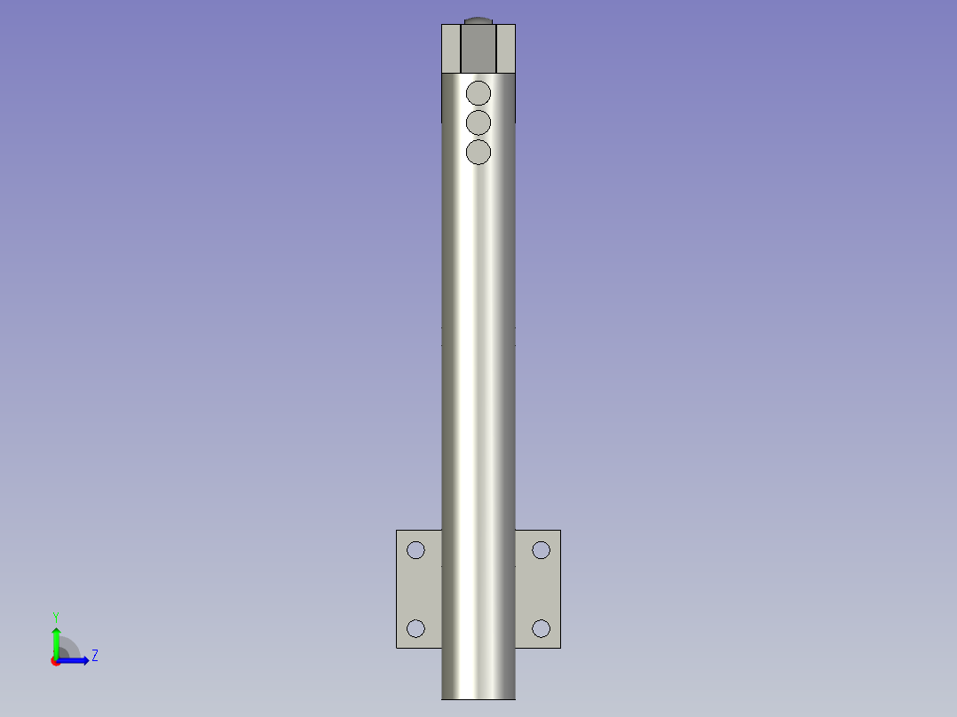 托杆装置左视图