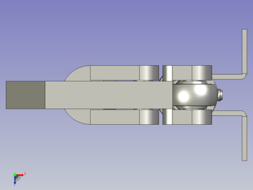 托杆装置俯视缩略图