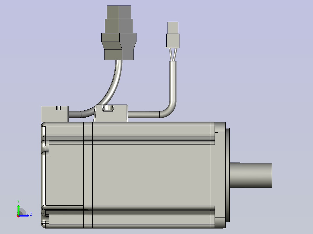 ECMA-CX0807ES-80框號系列機種-750W低慣量系列左视图
