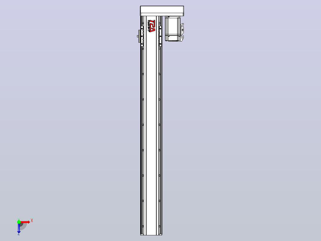 日规模组半封闭丝杆TPA-HNR-85D-1610-C-L700-ML-C-P20-N3俯视图