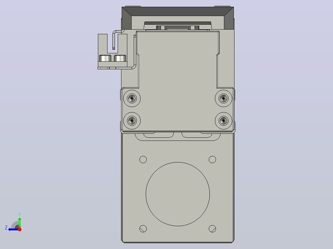 TH5-L300-B5-BM轨道内嵌式模组滑台右视图