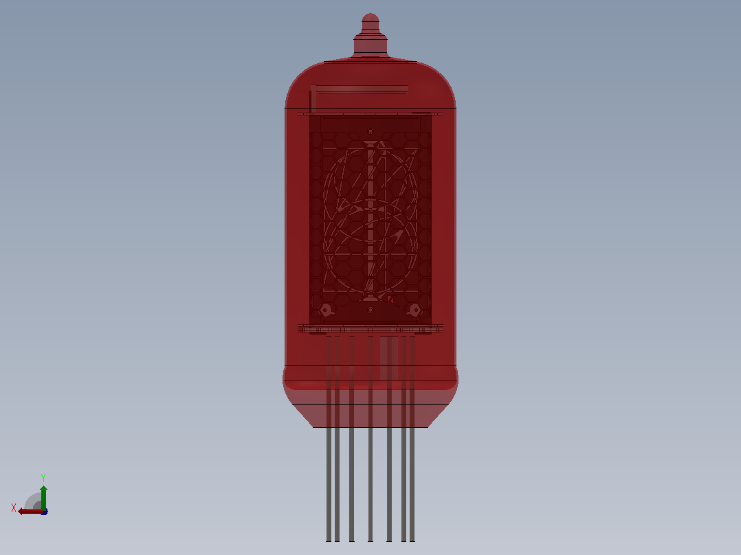 NIXE-GNP-7 电子管 辉光数码管后视图