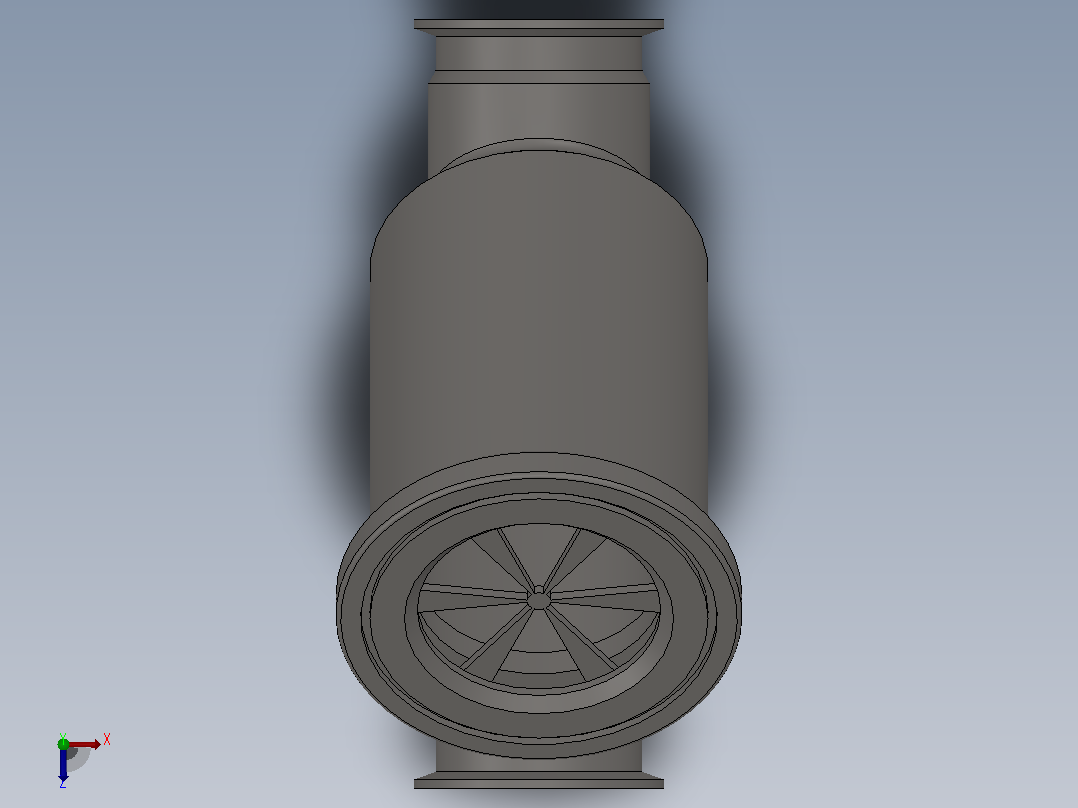 DGX09Y型卡式过滤器[DGX09-DN80]俯视图