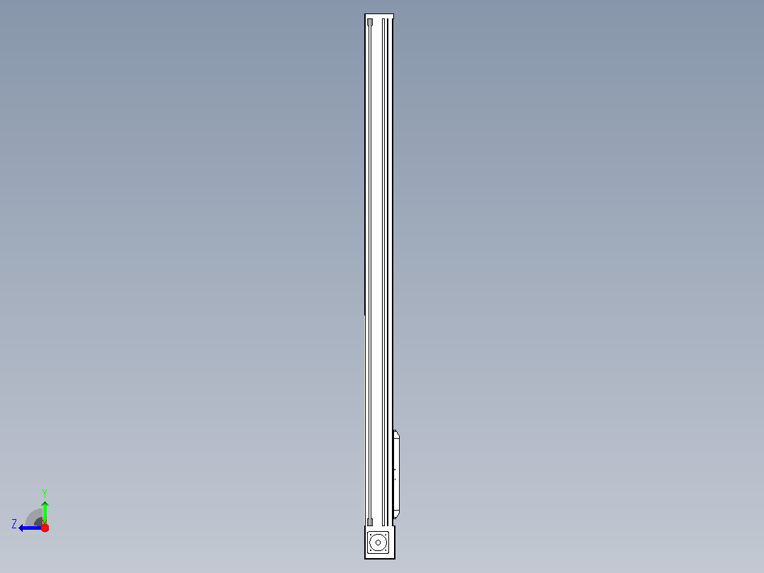伺服电机集成皮带传动直线执行器TPA-OCB-140-256-L1550-DL-J90-N3右视图