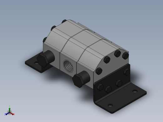 FMA＊-2R＊＊分流器[FMA-2R4.2G]正等轴测缩略图