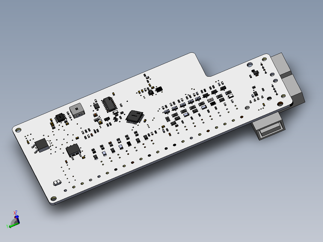 PCB测试板主视图