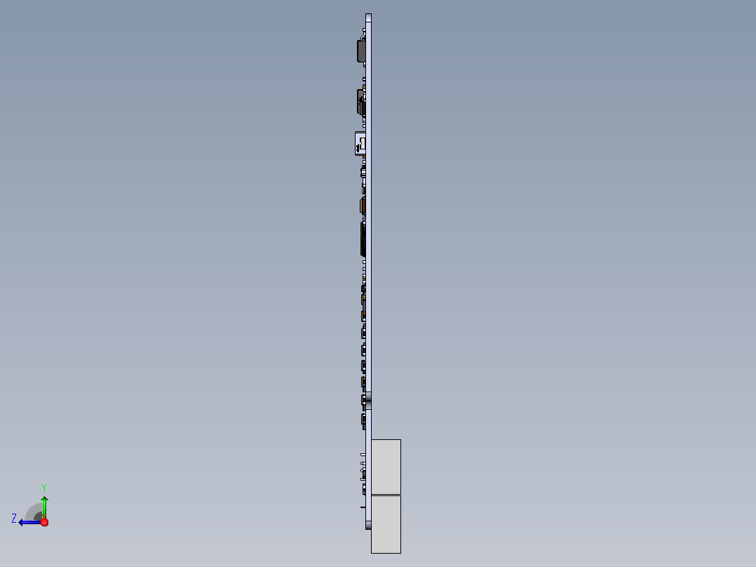 PCB测试板右视图