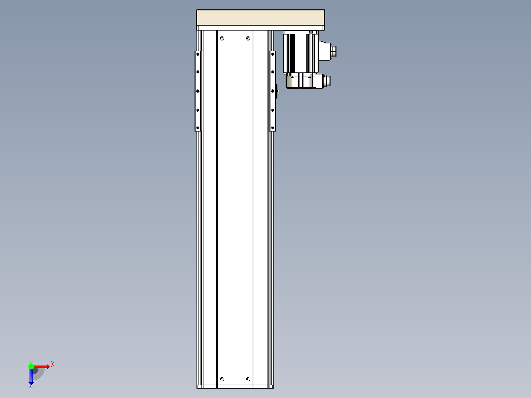 日规模组半封闭丝杆TPA-HNR-220D-3210C-L650-ML-Y-P1K-N3俯视图
