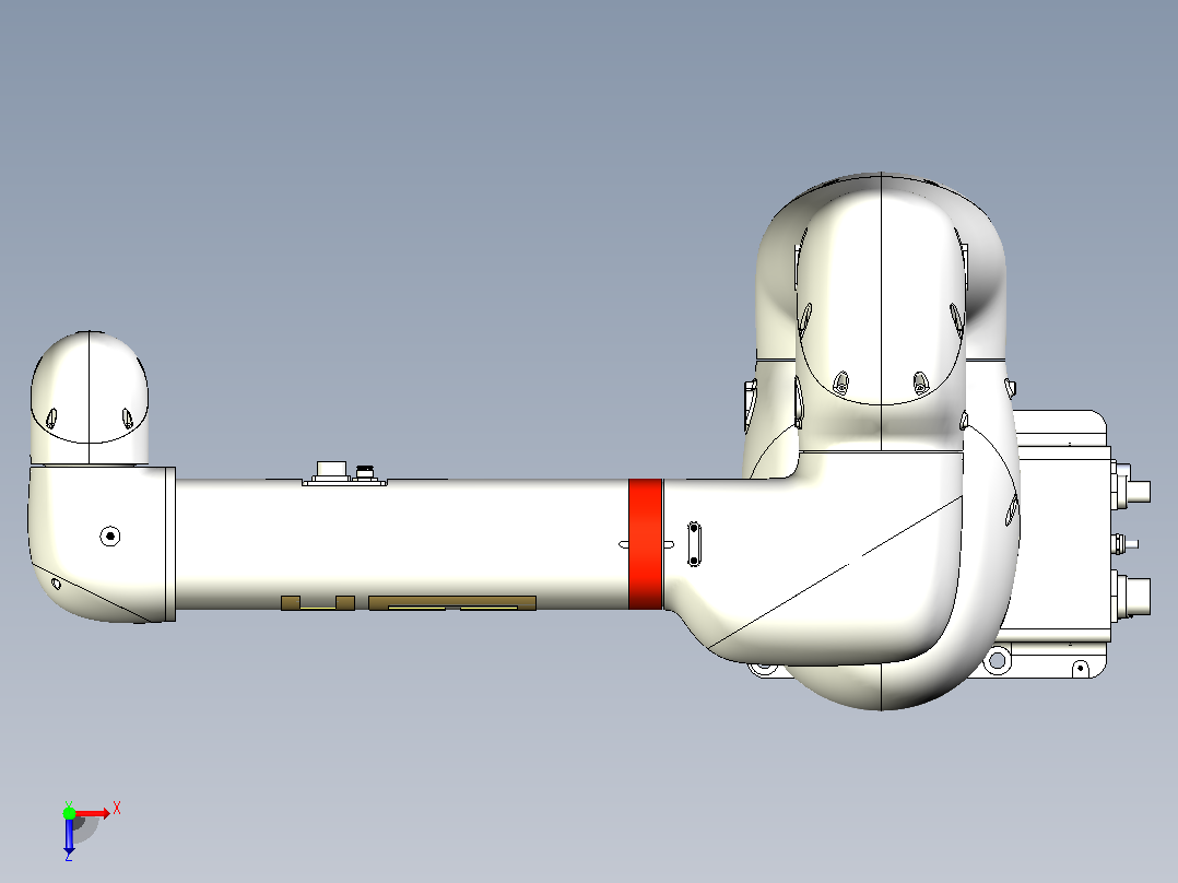 HSR-CR610工业协作机器人俯视图