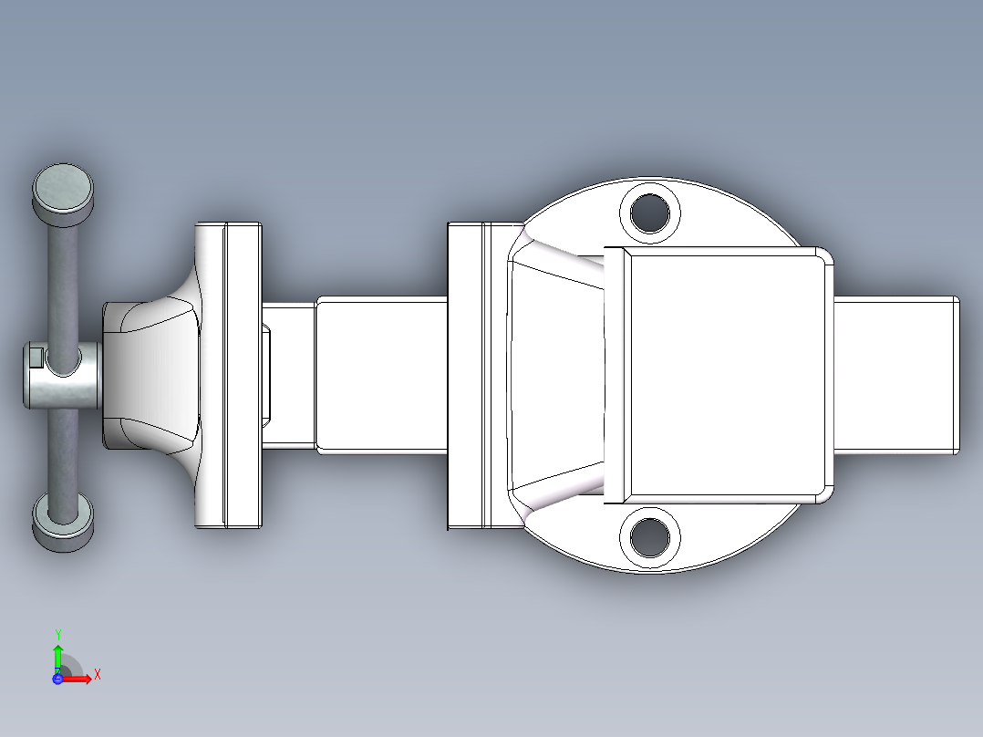 台虎钳SW前视图