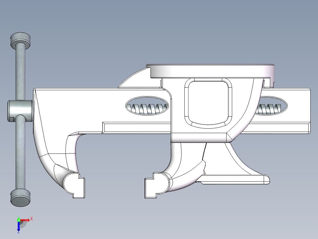 台虎钳SW俯视图