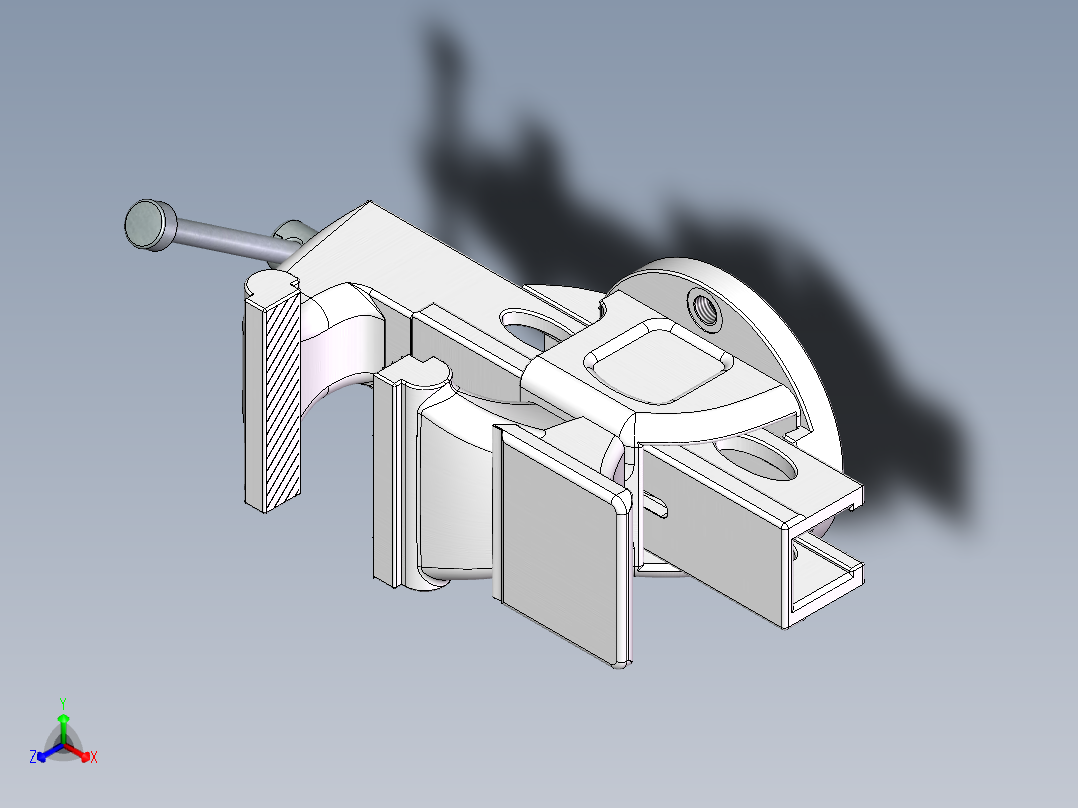 台虎钳SW正等轴测图