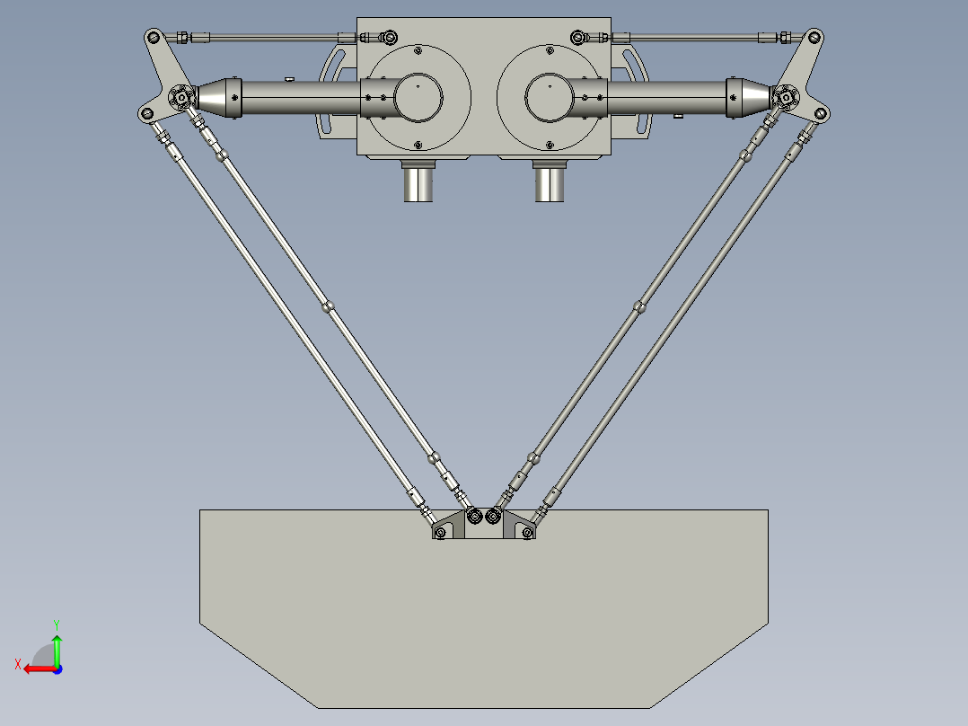 并联机器人D2-600后视图