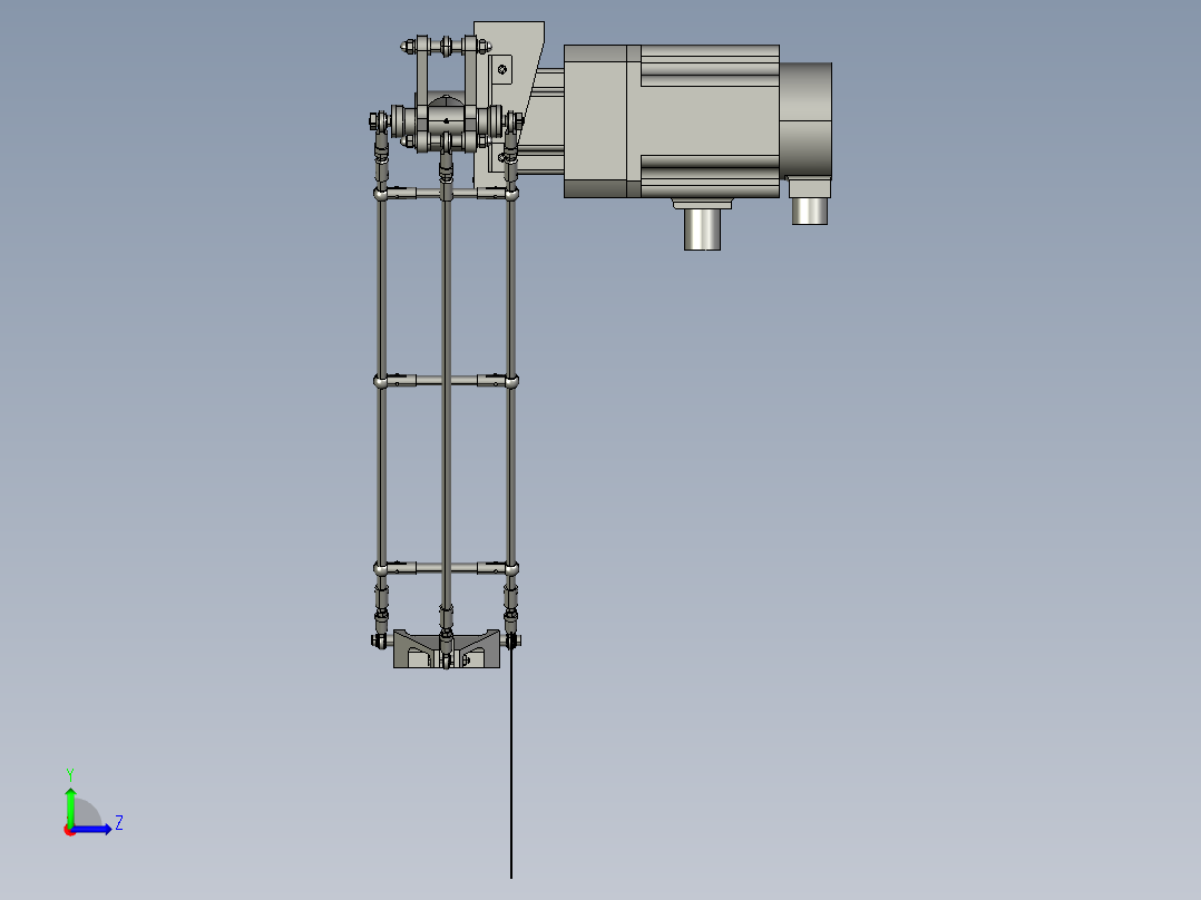 并联机器人D2-600左视图