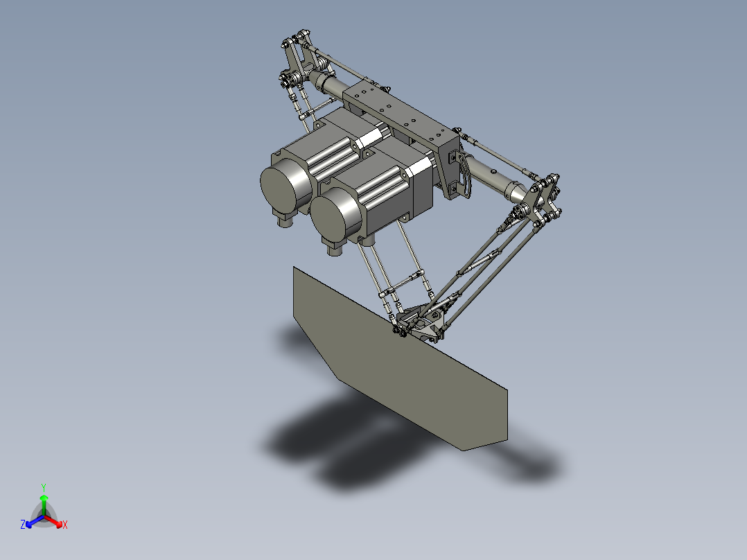 并联机器人D2-600正等轴测图