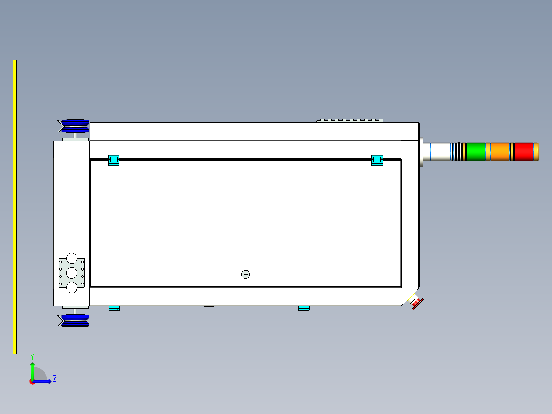 机器视觉检测机左视图