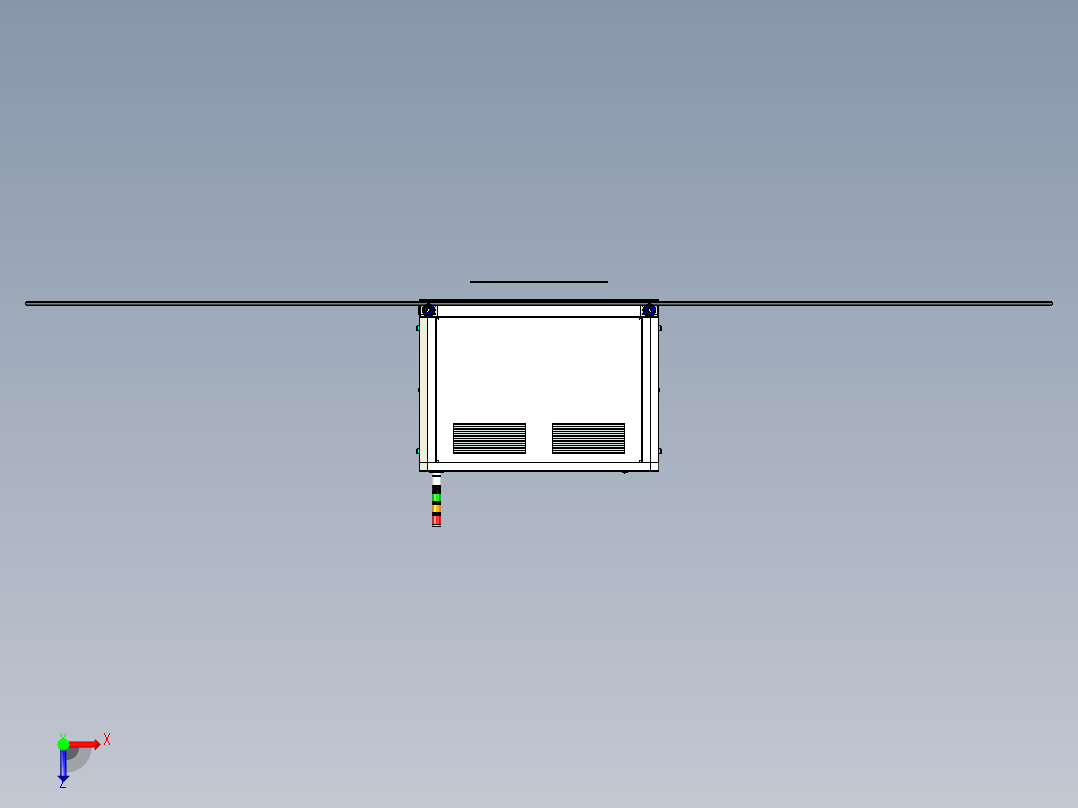 机器视觉检测机俯视图