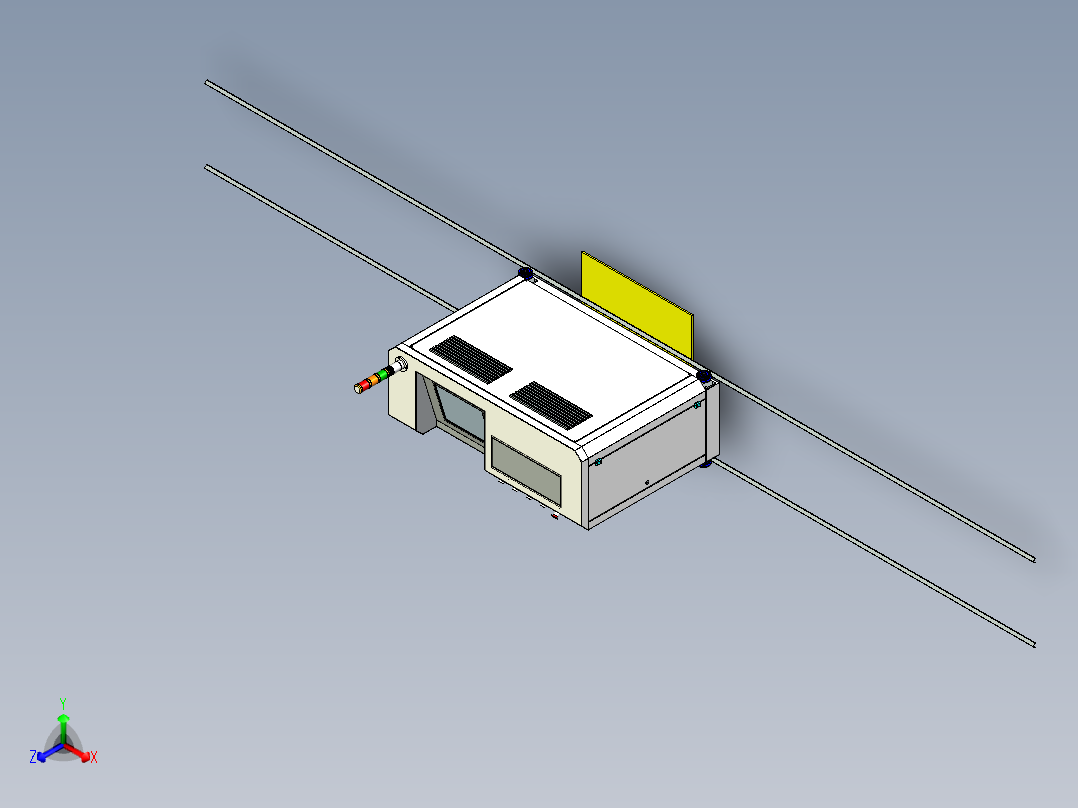 机器视觉检测机正等轴测图