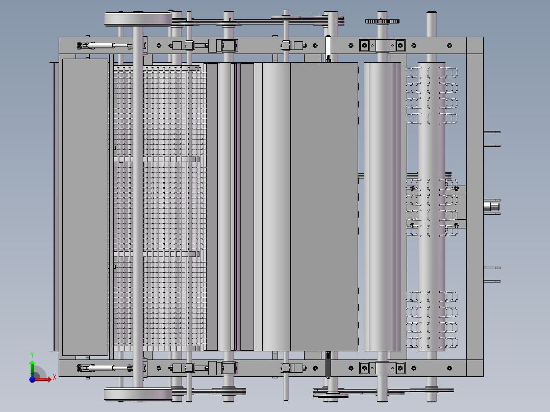 拔棉杆粉碎残膜回收联合作业机设计与仿真（sw12可编辑+CAD+说明书）前视图
