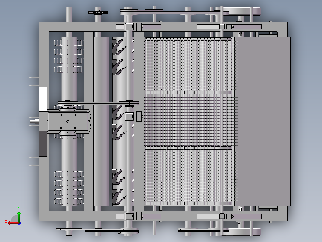 拔棉杆粉碎残膜回收联合作业机设计与仿真（sw12可编辑+CAD+说明书）后视图
