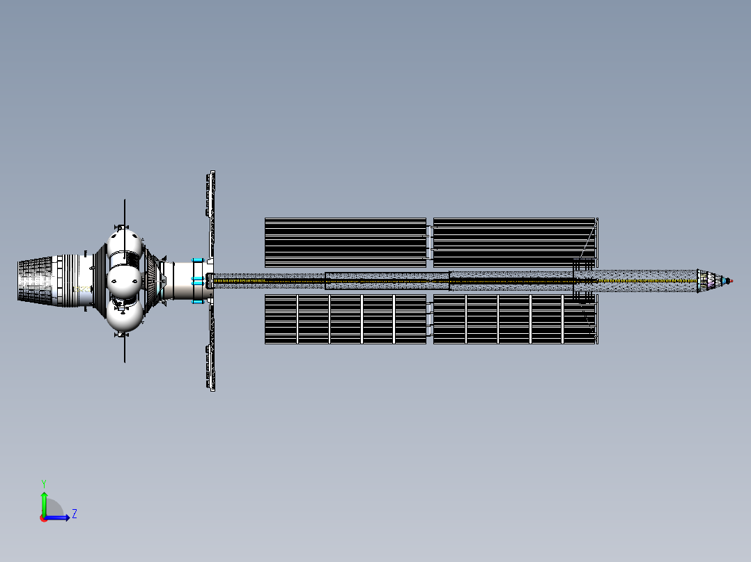 太空助推器左视图