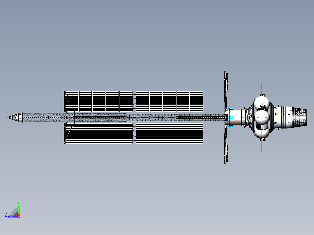 太空助推器右视图