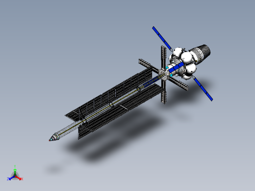 太空助推器正等轴测缩略图