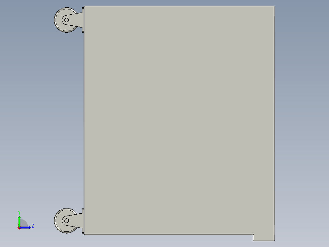 滑车3d模型左视图