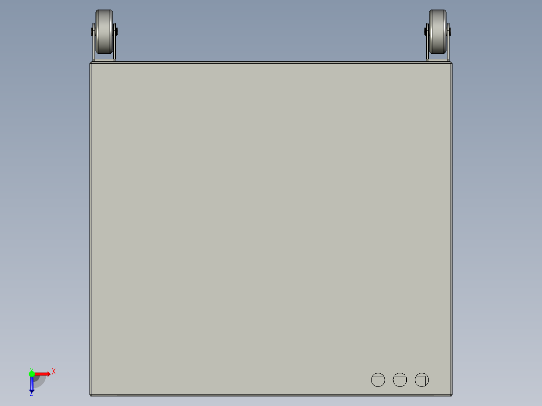 滑车3d模型俯视图