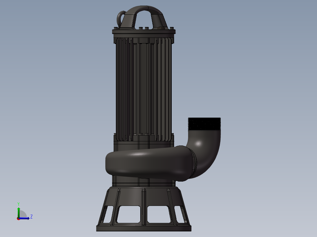 潜水离心泵左视图