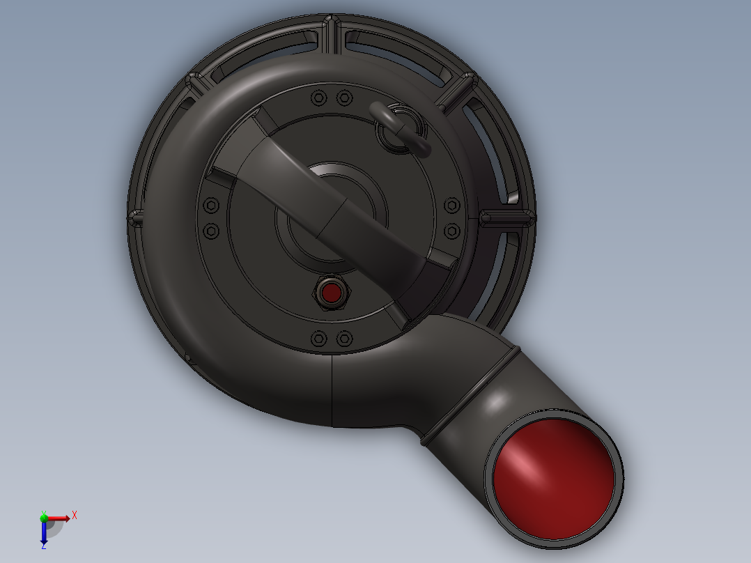 潜水离心泵俯视图