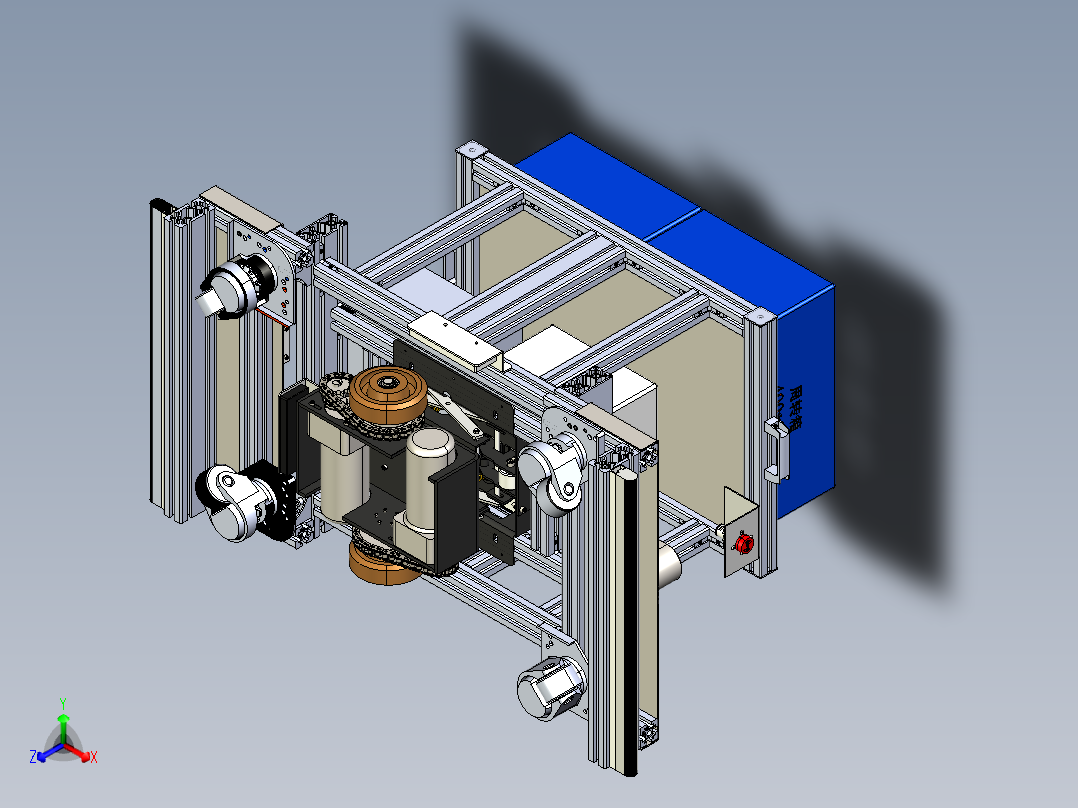 铝型材车架单驱AGV